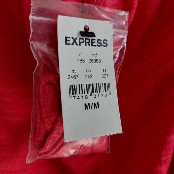 Express Coral Strapless Hi-Low Flowing Tube Top Dress NWT - Picture 9 of 10